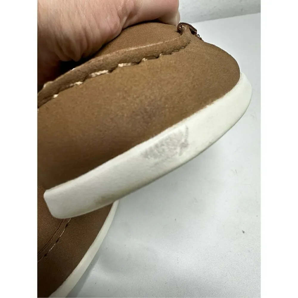 Cat & Jack Women’s Alden Faux Suede Slip-On Loafers Cognac Size 6